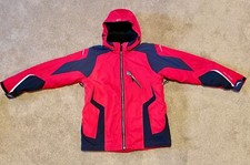 OBERMEYER Viper Insulated Ski/Snowboard Jacket with Hood Red/Black Boys Size 18