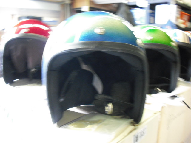 1970s helmet Shoei blue Harley Honda Vintage 3/4 chopper Suzuki