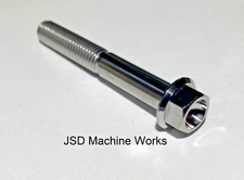 Grade 5 Titanium Metric Bolt Flanged Hex Head M6x1.00 Thread 45mm Length