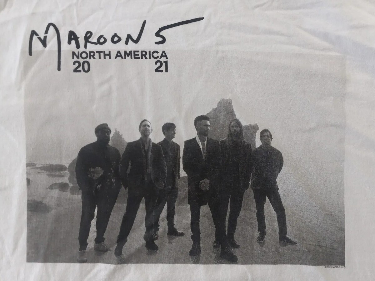 NWOT Maroon 5 2021 North American Tour Men's SZ 2XL White