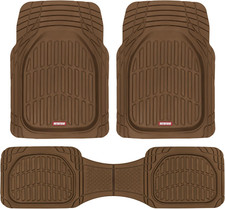 Flextough Deep Dish All-Weather Floor Mats, Waterproof Trim-To Fit Mats for Cars