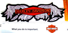 Harley back patch vintage HD broken wing motorcycle collectible old biker emblem