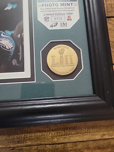 Highland Mint Nick Foles Philadelphia Eagles Gold Coin & Photo Picture 0113/5000 - Picture 3 of 8