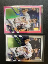 Kyle Tucker 2021 Topps Chrome Base + Pink Refractor Cards #208 Houston Astros