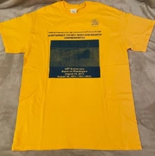 MLK March On Washington 50th Anniversary EUC Yellow Size M Tee NAACP MOCO MD
