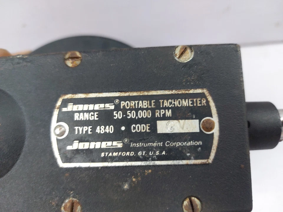 Jones 4840 Portable Tachometer 50-50,000 RPM - Image 4 of 4