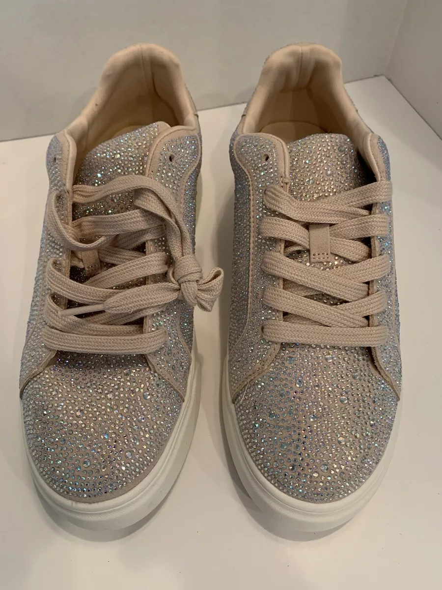 Gold Rhinestone Sneakers 10