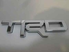 Toyota Trd Chrome Truck Badge - 5 X 1.5 - Adhesive Backing Toyota Trd Chrome Truck Badge - 5 X 1.5 - Adhesive Backing