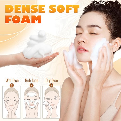 2pcs Turmeric Facial Cleanser, Turmeric Face Wash, Foaming Cleanser for All Skin - Picture 5 of 6
