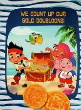Jake & Neverland Pirates -Count Up Gold Doubloons-  Disney Mini Poster 8"x10.5"