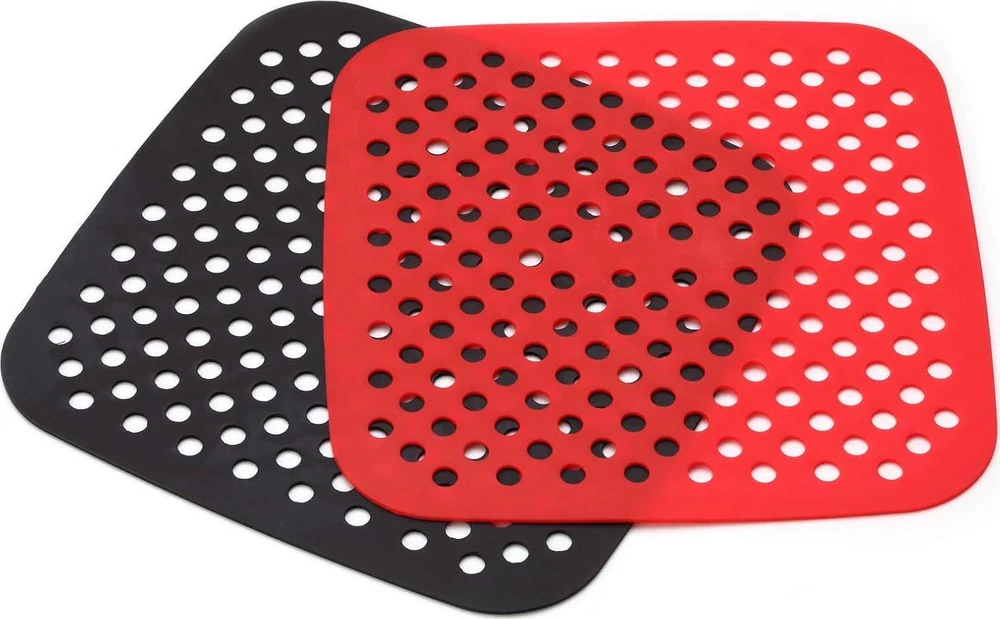 Air Fryer Silicone Liners,2 Pack 8.5 Inch Reusable Food-Grade Silicone Mat, Heat
