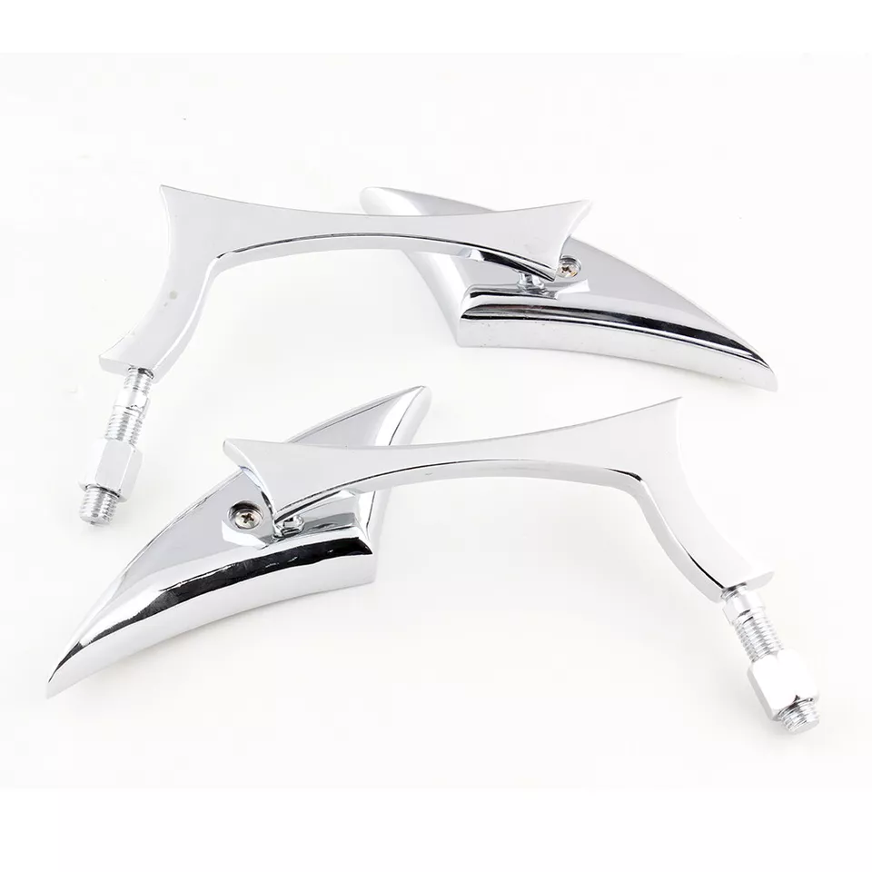 Chrome Motorcycle Mirrors For Kawasaki Vulcan VN 900 1500 1600 1700 2000 Classic Foto 4 de 4