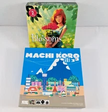 BOARD GAME LOT Used Complete MACHI KORO & BLOSSOMS IDW Rebel