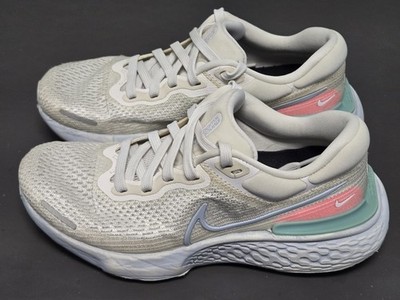 Nike ZoomX Invincible Run Flyknit 2 Shoes Womens Sz 8 White Running Road 