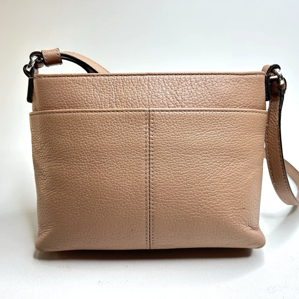 BRIGHTON Pretty Tough City Organizer ACORN Studded Leather Crossbody Bag $360 - Image 2 of 4