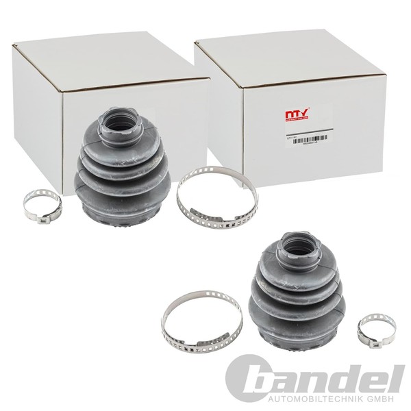 2X NTY Achsmanschetten Satz Getriebeseitig Passend FüR Audi 80 A4 Seat Cordoba I-image