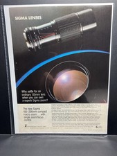 1981 Vintage Ads, Printed Ad Sigma Lens 100-200mm 1266 