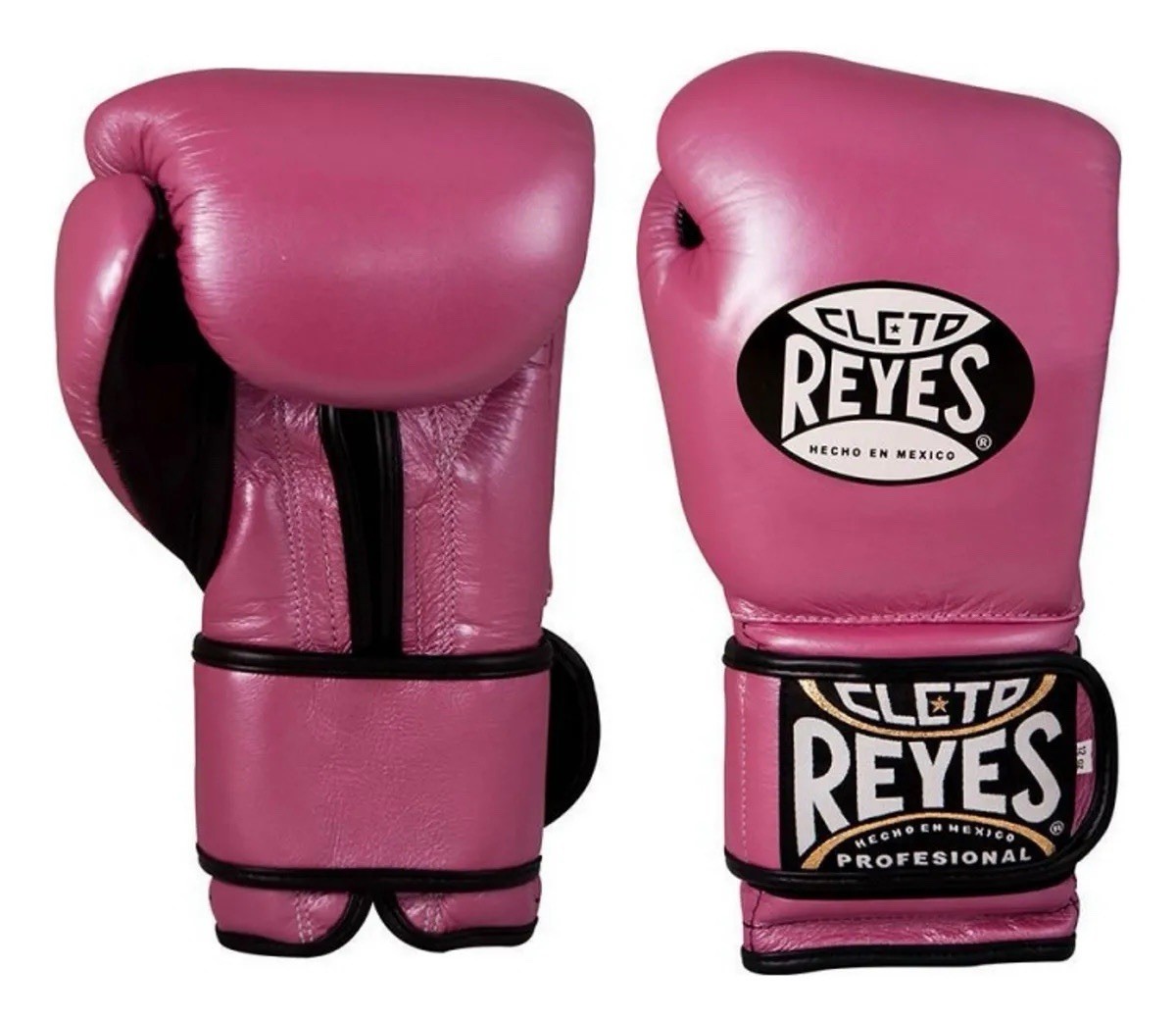RARE PRO Pink CLETO REYES Boxing Gloves Strap Closure Sparring