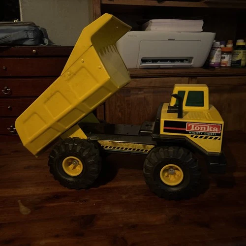 VINTAGE 1990 MIGHTY TONKA METAL DUMP TRUCK TOY LARGE