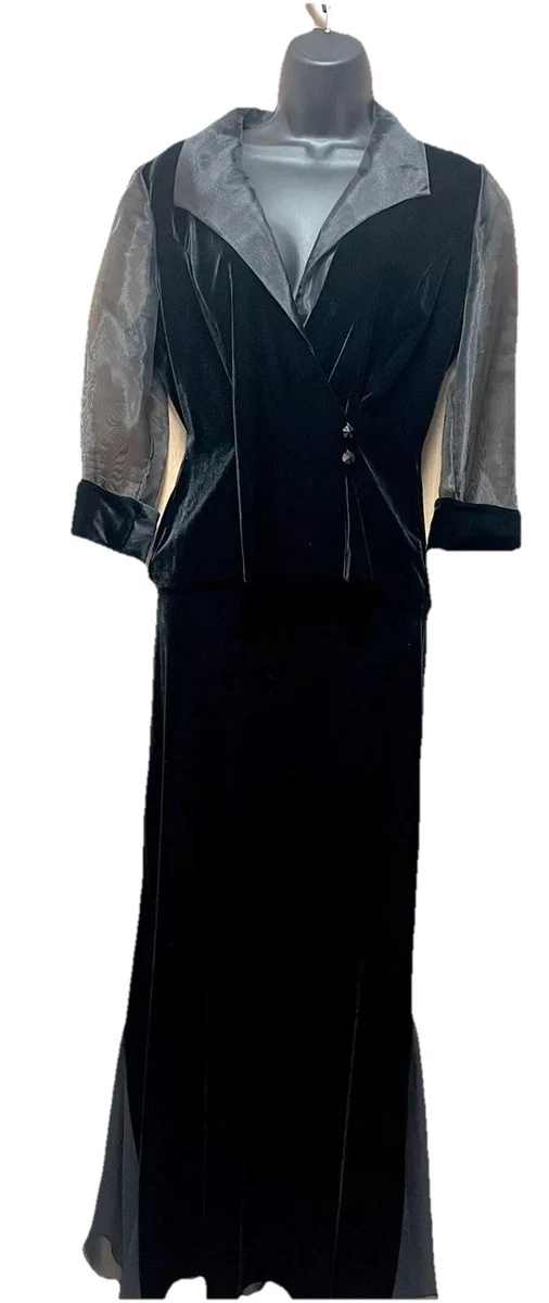 black knit dress amazon Love Lost | Black Velvet Embellished Twist Maxi Dress main image 0