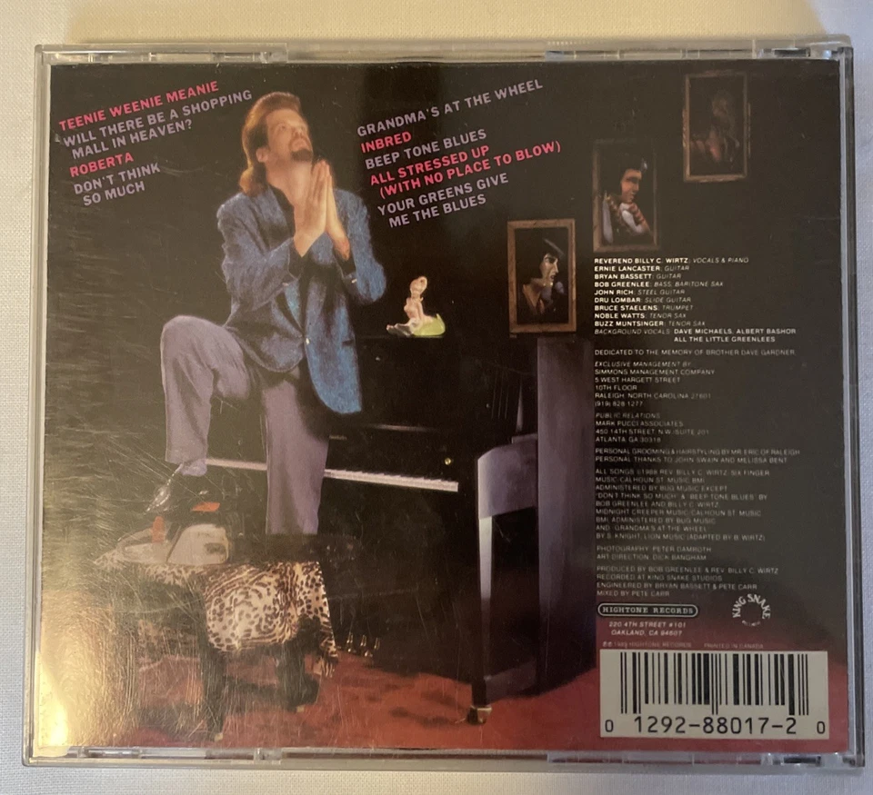 Deep Fried & Sanctified by Billy C. Wirtz (CD, May-1989, Hightone) - Image 2 of 4