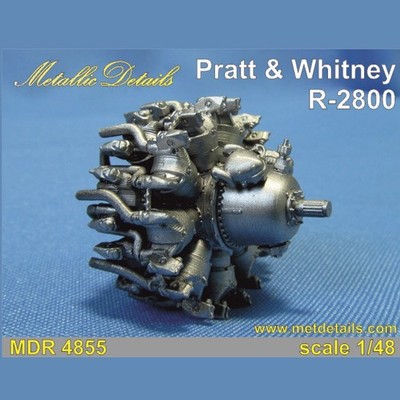 1/48 Pratt Whitney R-2800 Resin Engine Set Metallic Details MDR4855