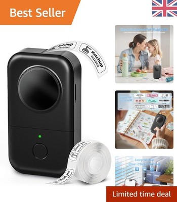D30 Bluetooth Mini Etikettendrucker - Tragbarer tintenloser Thermodrucker für einfaches La...