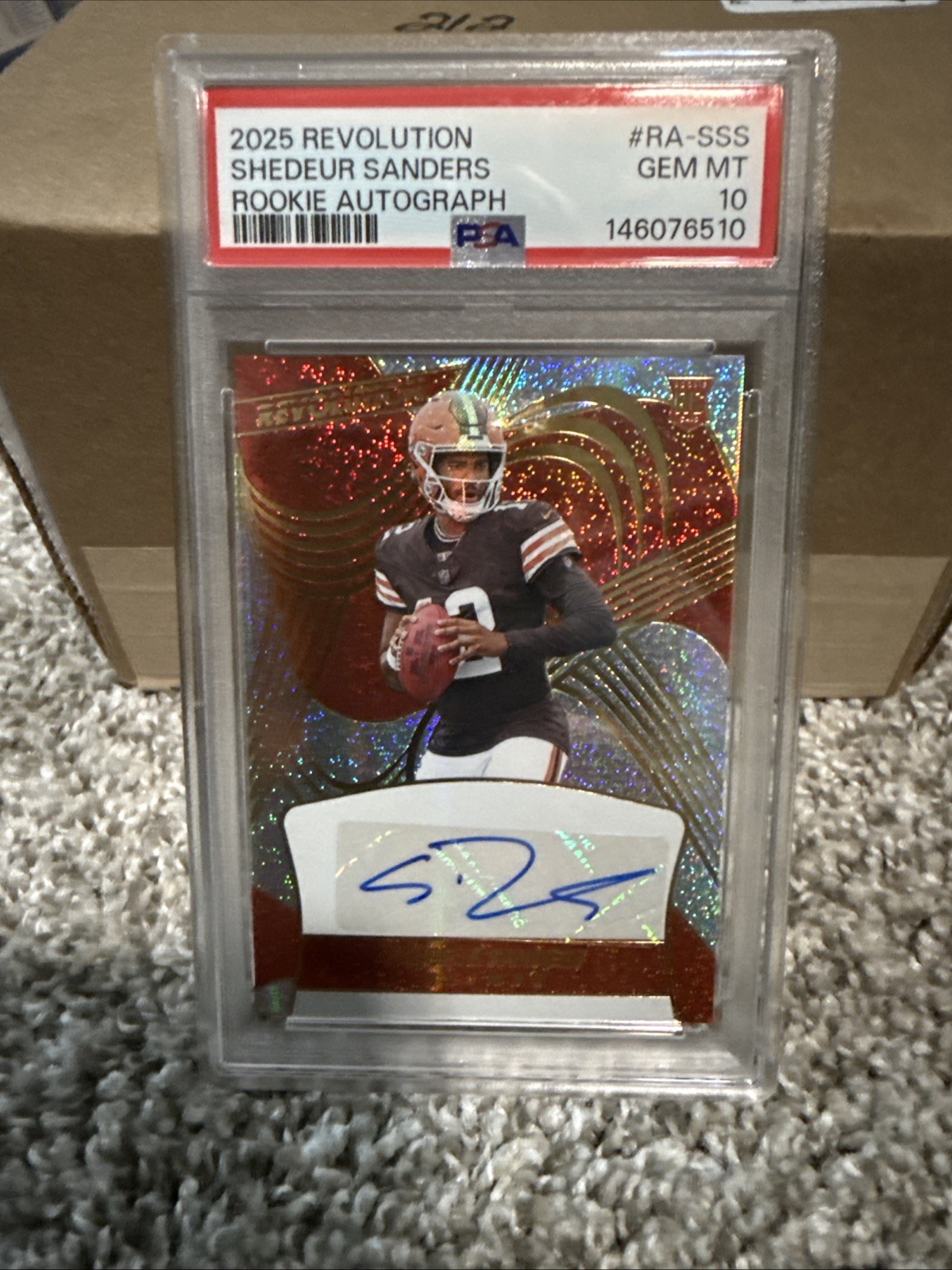 Shedeur Sanders Panini Revolution Rookie Autographs #RASSS Base