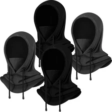 4 Pcs Winter Balaclava Ski for Women Men Warm Fleece Face and Neck Windproof ...