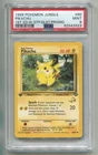 1999 WOTC POKEMON JUNGLE 1ST EDITION PIKACHU 60/64 W STAMP DUELIST PROMO PSA 9