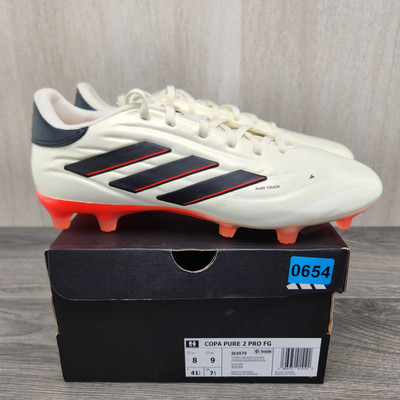 シューズ ADIDAS COPA PURE 2+ FG 28cm adidas Copa Pure 2 Elite Firm Ground - Ivory/Core Black/Solar Red