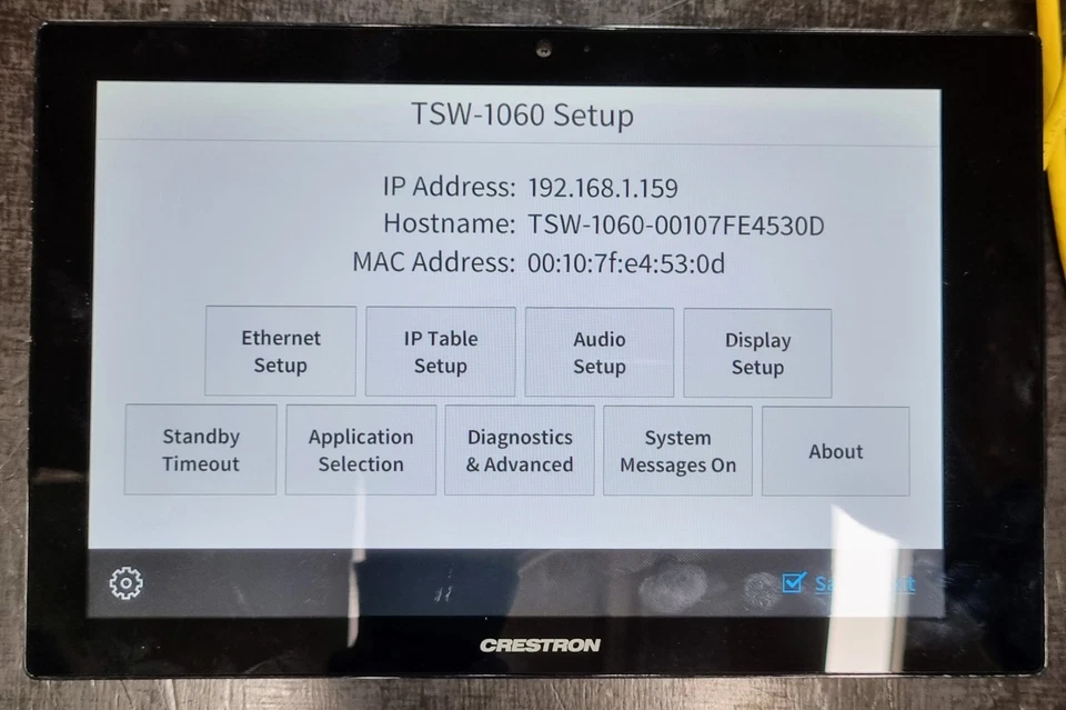 Crestron TSW1060-B-S 10.1" Touch Panel Screen - tested and working. - image 2 of 2