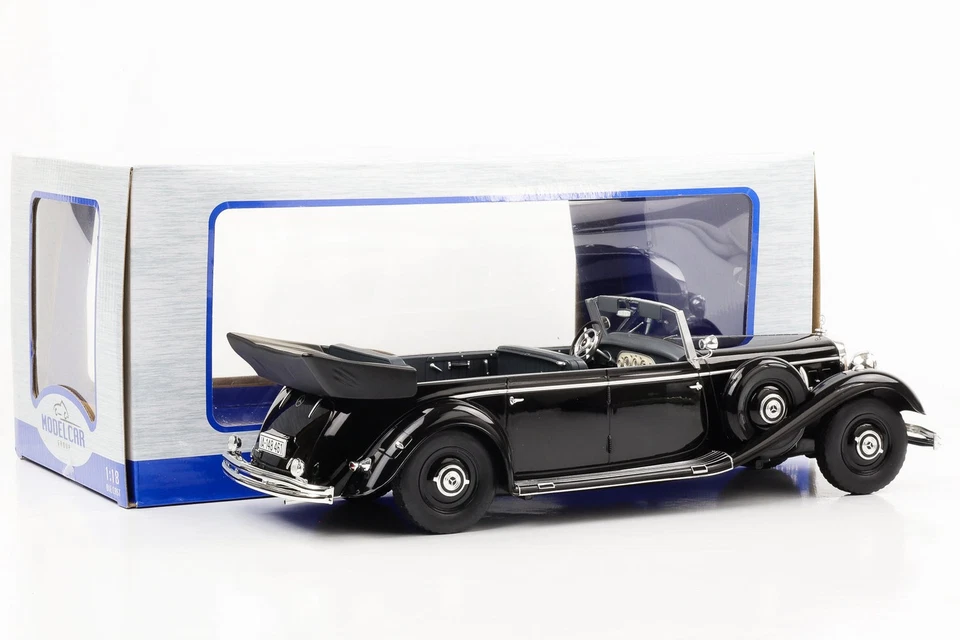 1:18 Mercedes-Benz 770 W150 Cabriolet 1938 Noir MCG Diecast - Photo 2/3