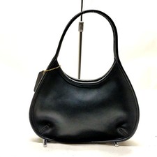 Coach Hand Bag Black Leather 2290843