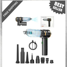 Cordless Handheld Car Vacuum Cleaner, 15000PA High Power, 2-in-1 Mini Vacuum