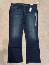 NWT Old Navy Jeans Men's 46 X 30 Denim  Boot Cut Built-In Flex Dark Wash