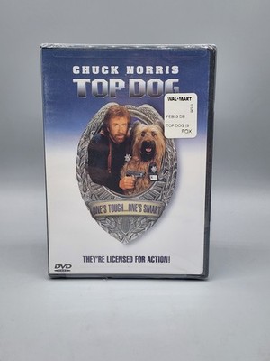 TOP DOG ft. Chuck Norris - Widescreen Edition (DVD, 1995) New SEALED
