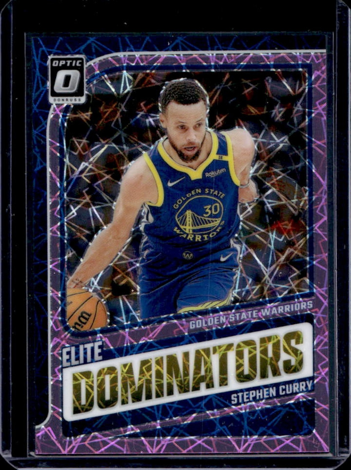 2024-25 Panini Donruss Optic Stephen Curry Elite Dominators Pink Velocity #/79