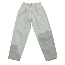 Vintage 90s Colors Mint Green High Waist Tapered Pants Womens 6