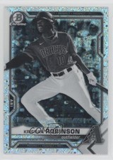 2021 Bowman Chrome Black & White Mini-Diamond Refractor Kristian Robinson 0b3