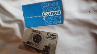 Fotocamera Canon Dial 35 libretto istruzioni e catalogo originali