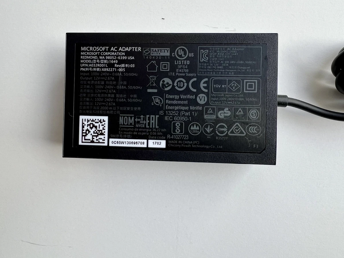 Original Microsoft Kinect Adapter Xbox One S X PC OEM Bulk Neu inkl Netzteil