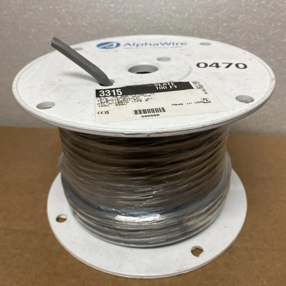 ALPHA WIRE 3315 Multi-Conductor 15 Conductor 28 AWG Communication Cable Shielded - Image 2 of 4