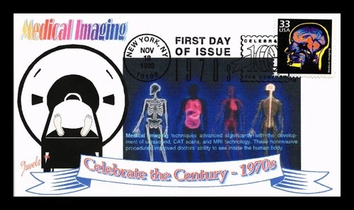 US COVER FIRST DAY OF ISSUE 1970S CELEBRATE THE CENTURY MEDICAL IMAGING