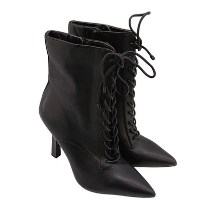 Aldo Womens Began Leather Ankle Boot - Black - New No Box