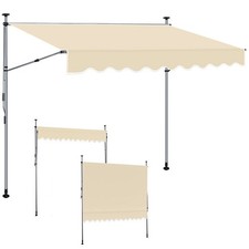 Markise Balkonmarkise Terrasse 200-400cm Dach Sonnenschutz Klemmmarkise