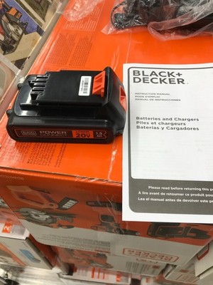BLACK+DECKER OEM Genuine Power Connect 20V Max 1.5Ah Lithium Ion Battery LBXR20
