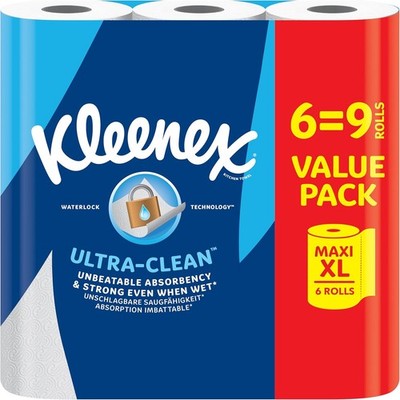   Küchenrolle Ultra Clean?, 6 Maxi XL Küchenrollen (=9 Rollen), Unübertroffene S