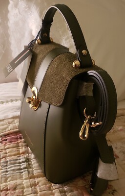?VIOLA CASTELLANI backpack shoulder handbag leather suede 