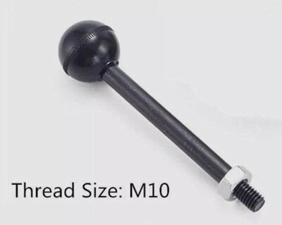 1Pc Milling Machine Spindle Clutch Lever Handle Bar With Plastic Ball M10 Thread